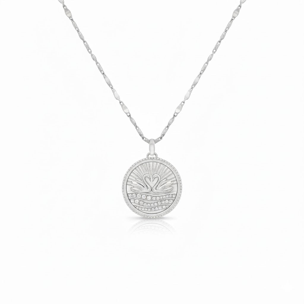 Eternal Swans Medallion