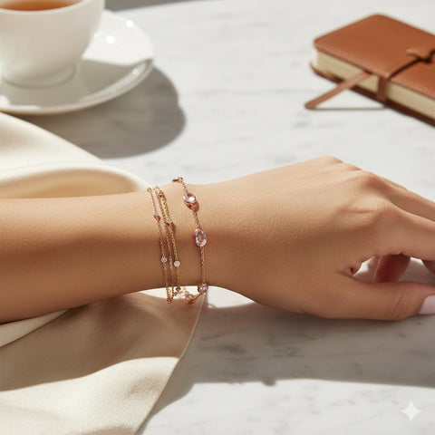 Rue Morganite Bracelet