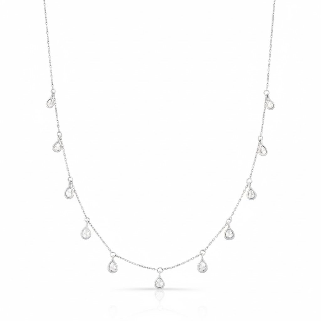 Diamond Droplet Necklace