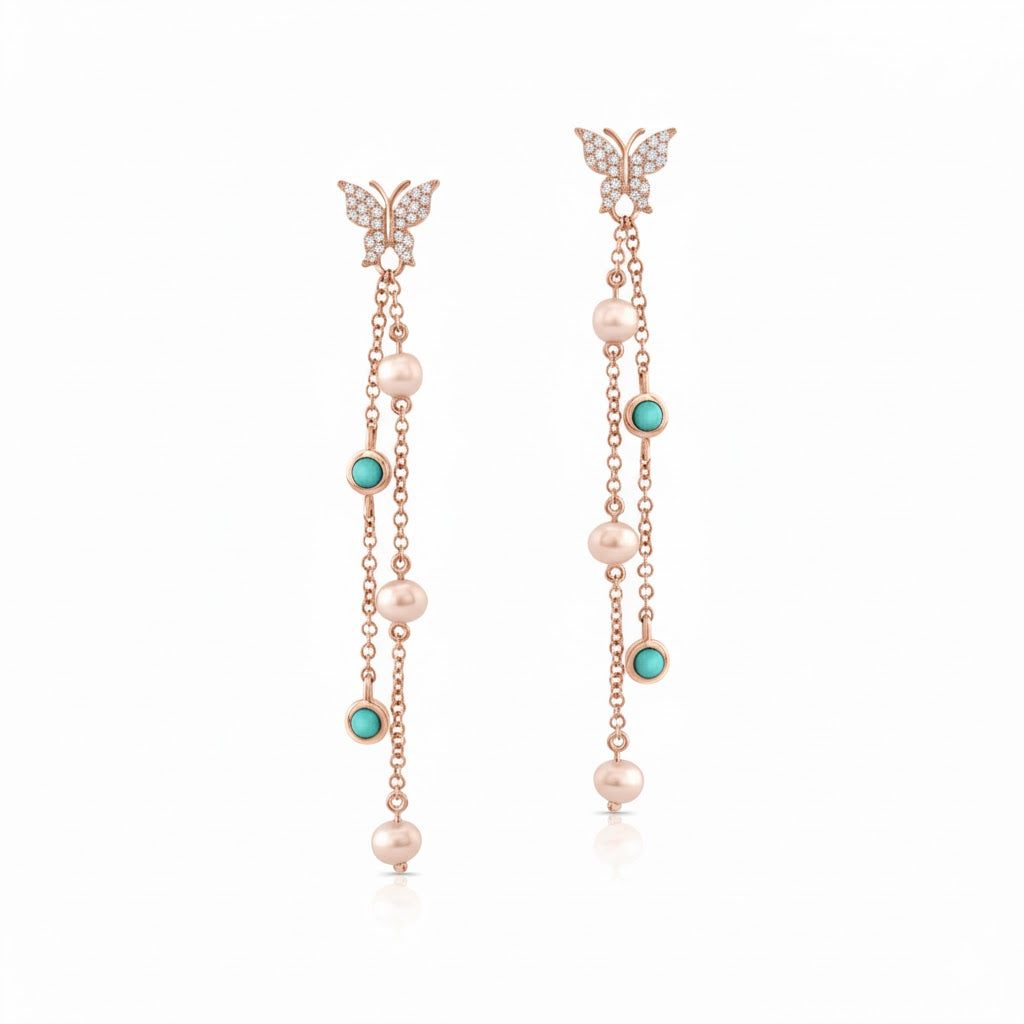 Butterfly Drop Earrings