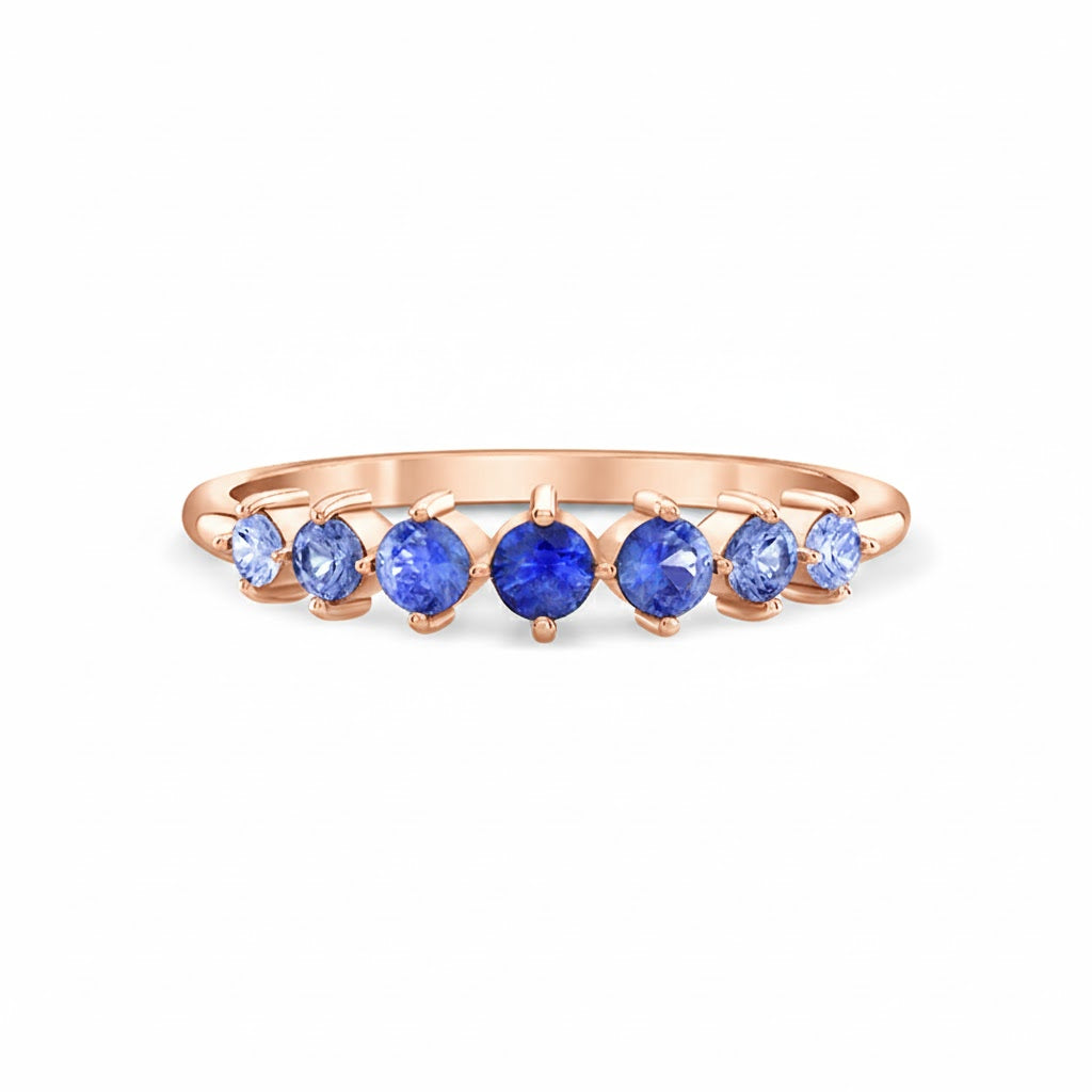 Astra Ring with Ombré Sapphires