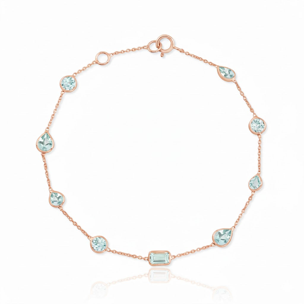 Theda Aquamarine Bracelet