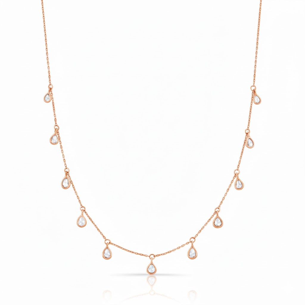 Diamond Droplet Necklace