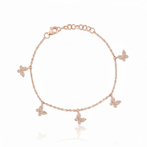 Diamond Butterfly Bracelet