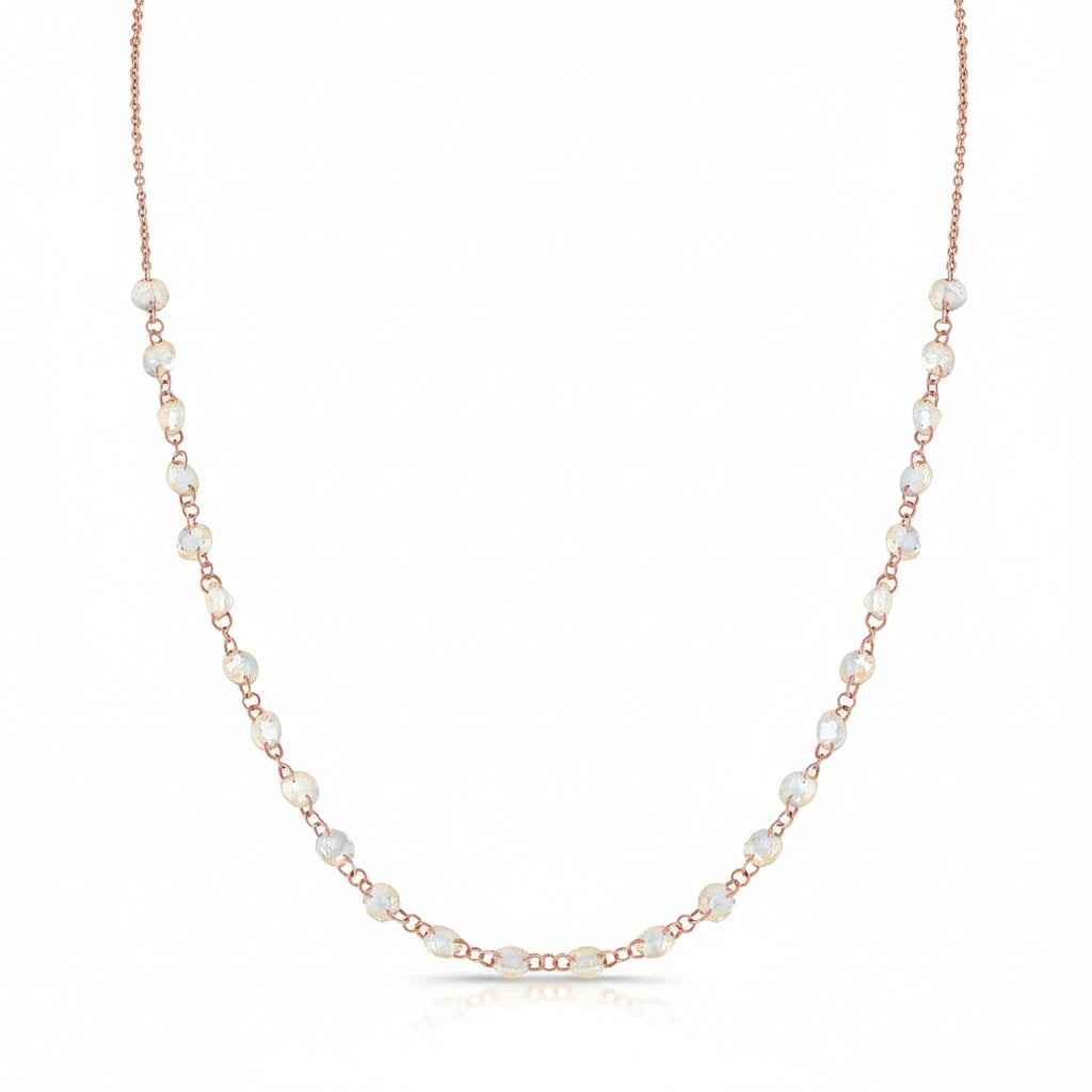 Dew Drop Moonstone Choker