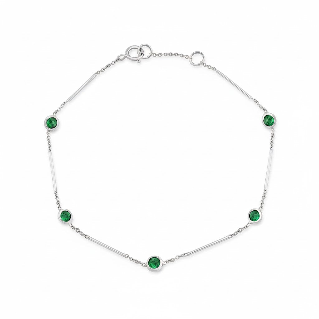 Emerald Bar Bracelet
