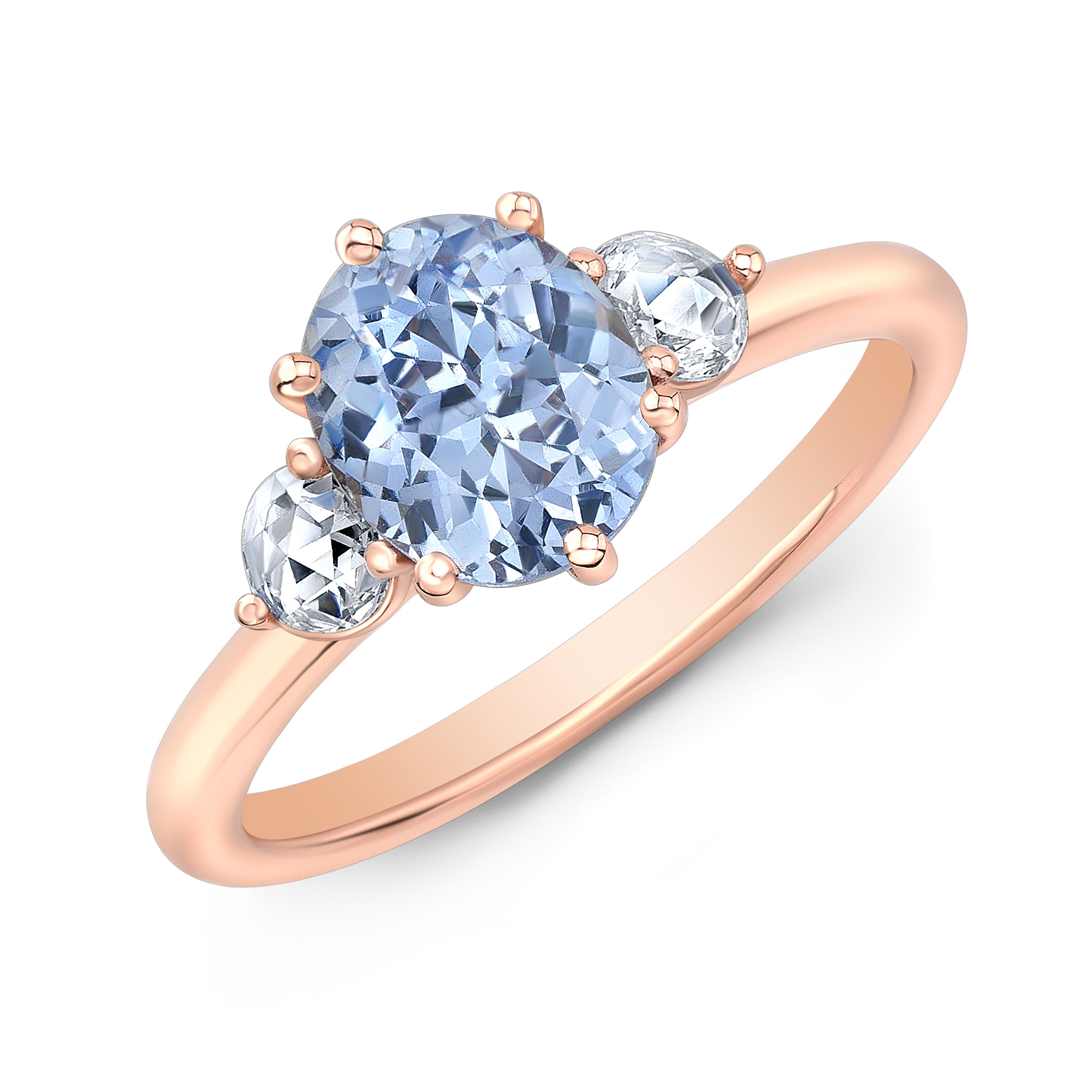 Solara Three-Stone Engagement Ring
