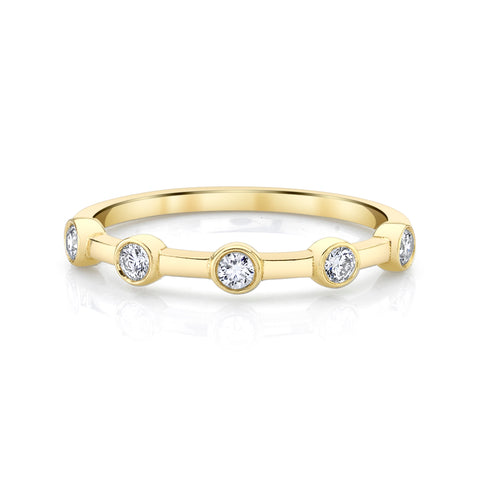 14ky gold and diamond stacking ring. Elevate your everyday essentials. Shop now for a touch of luxury with Carter Eve Jewelry.