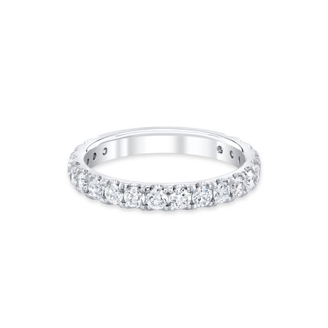 3mm diamond eternity ring in 14k white gold