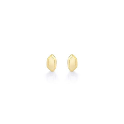 Gold Faceted Studs