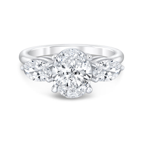 Amari Three-Stone Engagement Ring