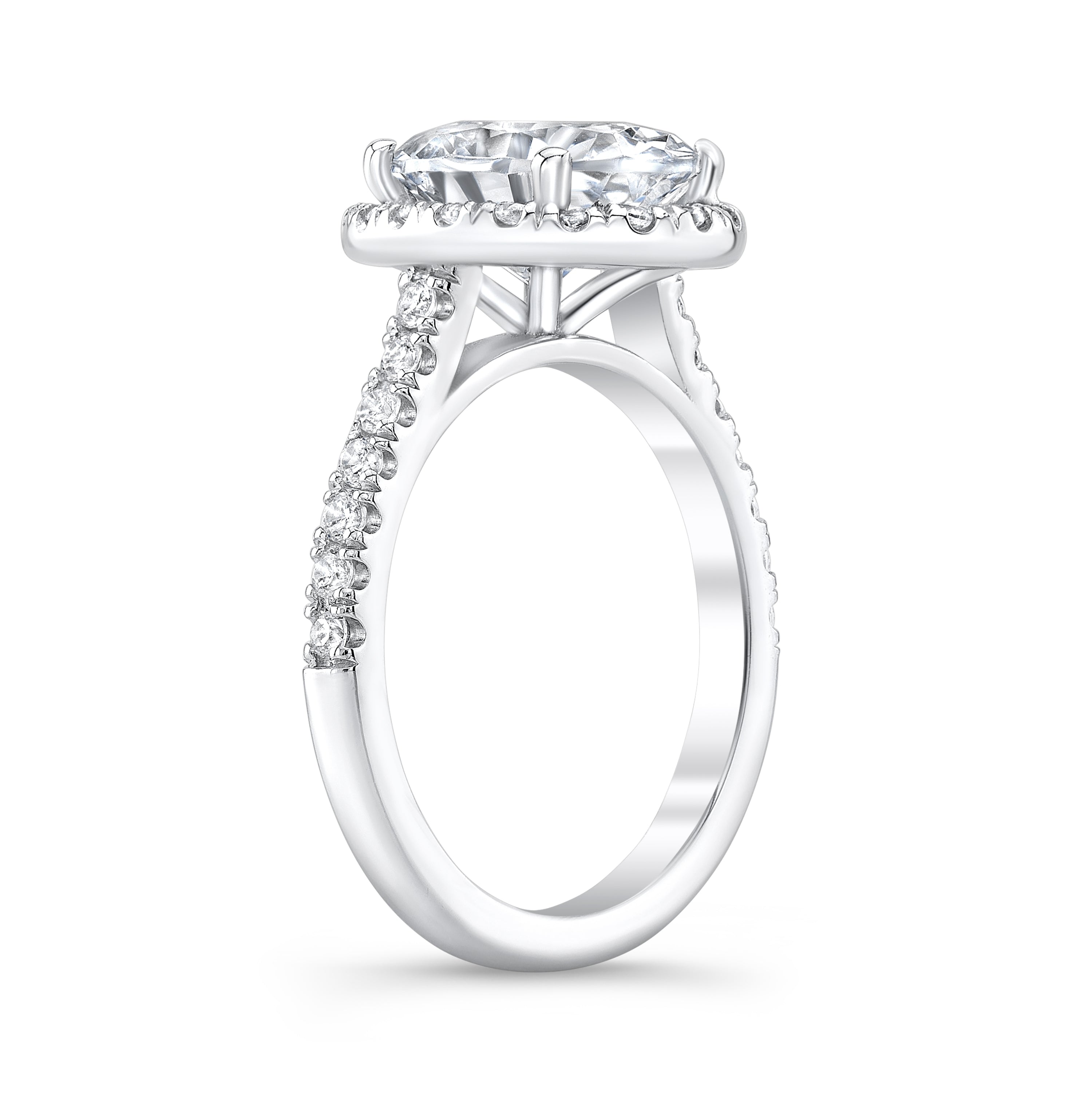 Grayson Halo Cathedral Engagement Ring